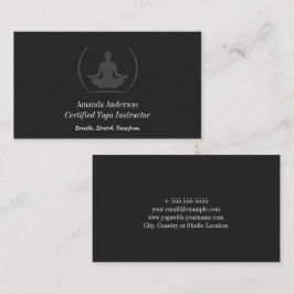 Minimalistischer Yoga-Instruktor - Sauberkeit und  Visitenkarte
