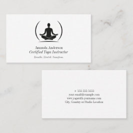 Minimalistischer Yoga-Instruktor - Sauberkeit und  Visitenkarte