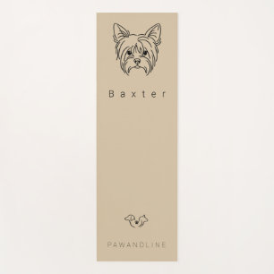 Minimalistischer Yorkie-Yogamatte   Benutzerdefini Yogamatte