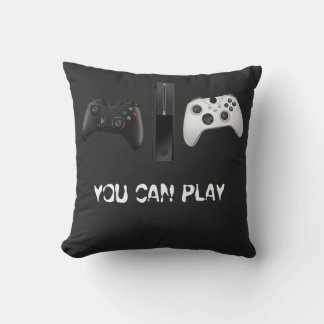 Minimalistischer "You Can Play"-Spielcontroller  Kissen