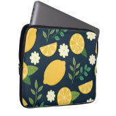 Minimalistischer Zitrone und Blätter Laptopschutzhülle (Vorne Rechts)