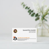 Minimalistischer Zuhausesun-Ikonen-General Visitenkarte (Stehend Vorderseite)