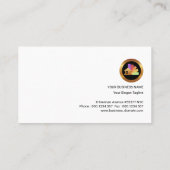 Minimalistischer Zuhausesun-Ikonen-General Visitenkarte (Rückseite)