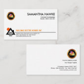 Minimalistischer Zuhausesun-Ikonen-General Visitenkarte (Vorne/Hinten)