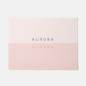 Minimalistischer zweifarbiger Begrüßungstüren Fußmatte (Vorderseite)