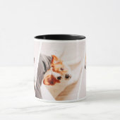 Minimalistisches 1 oder 3 Tierbild Erinnerungsande Tasse (Zentrum)
