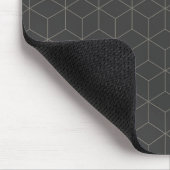 Minimalistisches 3D-Würfelmuster Mousepad (Ecke)