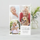 Minimalistisches 4-Foto-Arkadenfest Ankündigung (Stehend Vorderseite)