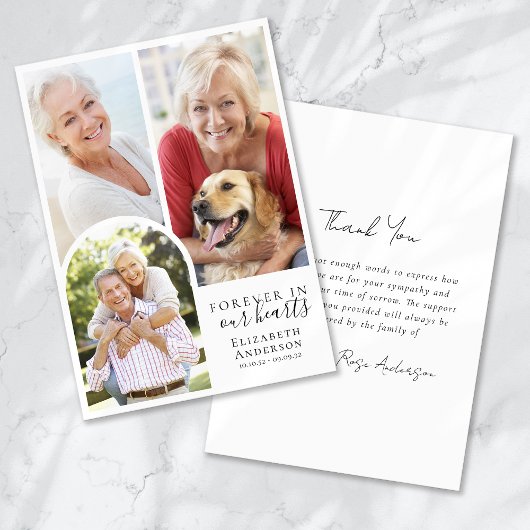 Minimalistisches 4-Foto-Arkadenfest Ankündigung