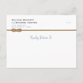 Minimalistisches Abenteuer beginnt ⚓️ Haushalt Sav Ankündigungspostkarte (Rückseite)