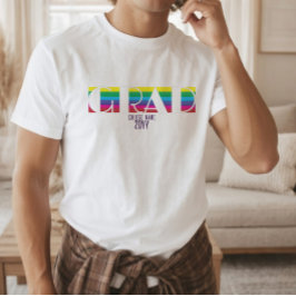 Minimalistisches Abschlussstreifenmuster T-Shirt
