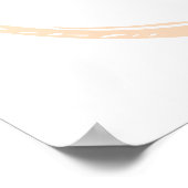 Minimalistisches Abstrakt Line Budha Poster (Ecke)