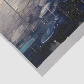 Minimalistisches Abstrakte des Lily Pond S2 Decoup Seidenpapier (Ausschnitt)