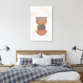 Minimalistisches Abstraktes Boho-Design Leinwanddruck (Insitu (Schlafzimmer))