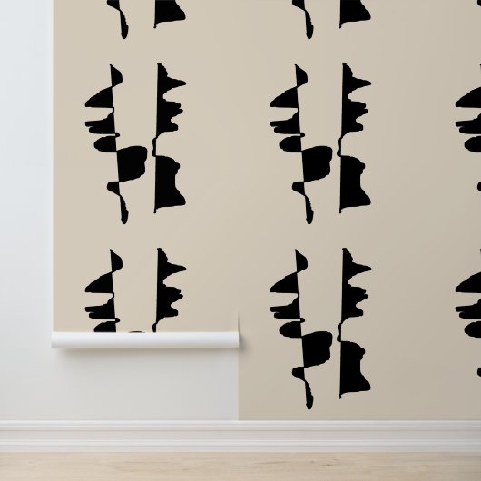 Minimalistisches abstraktes Design - Dual face Tapete (Anwendung)