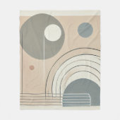 Minimalistisches Abstraktes Fleece Blanket (Vorderseite)