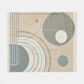 Minimalistisches Abstraktes Fleece Blanket (Vorderseite (Horizontal))