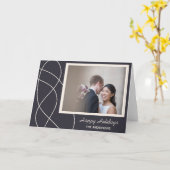 Minimalistisches Abstraktes Foto Hintergrund Perso Karte (Gelbe Blume)