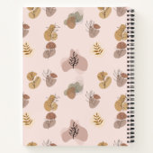 Minimalistisches Abstraktes Gemustert Notizblock (Rückseite)