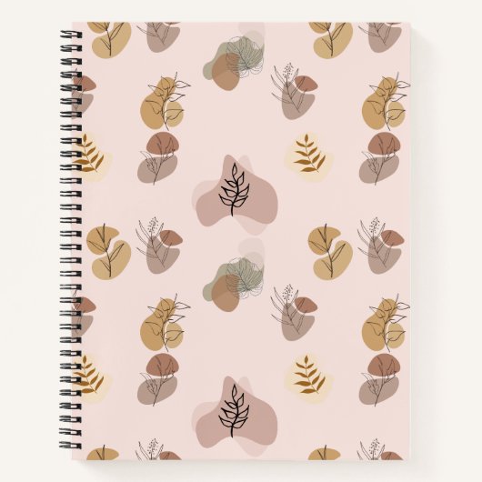 Minimalistisches Abstraktes Gemustert Notizblock (Vorderseite)