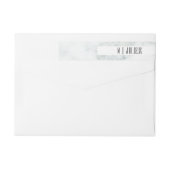 Minimalistisches Abstraktes Hochzeitslogo aus weiß (Rückseite)