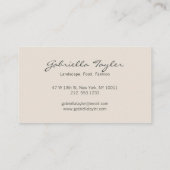 Minimalistisches Abstraktes Landschaftsbild Visitenkarte (Rückseite)