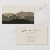 Minimalistisches Abstraktes Landschaftsbild Visitenkarte (Vorne/Hinten)