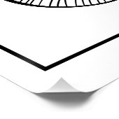 Minimalistisches Abstraktes Leaf Line Art - Modern Poster (Ecke)