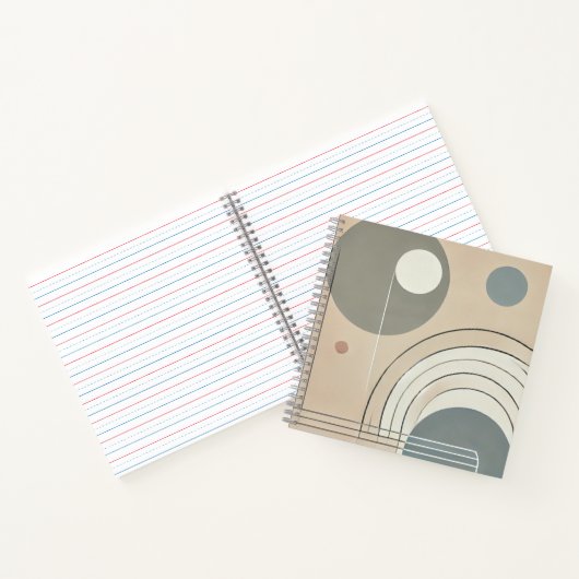 Minimalistisches Abstraktes Notebook Notizblock (Innenseite)