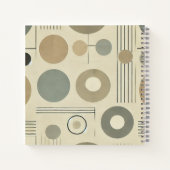 Minimalistisches Abstraktes Notebook Notizblock (Rückseite)