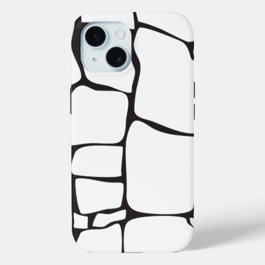 Minimalistisches abstraktes Steinmuster Case-Mate iPhone Hülle (Rückseite)