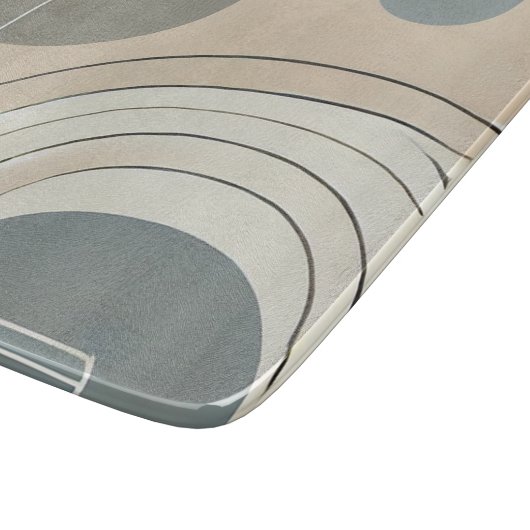 Minimalistisches Abstraktes Zuschneideboard Schneidebrett (Ecke)