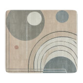 Minimalistisches Abstraktes Zuschneideboard Schneidebrett (Vorderseite)