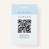 Minimalistisches Abzeichen-ID-Abzeichen mit zwei T Ausweis (Rückseite)