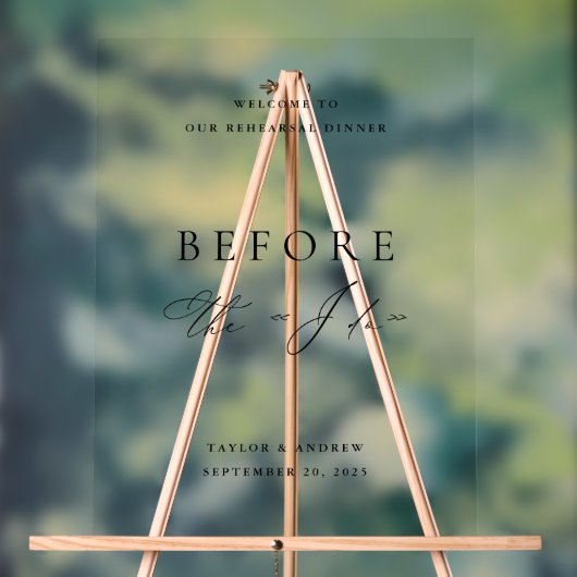 Minimalistisches Acrylic Probe - Begrüßungszeichen Acrylschild (Neutral)