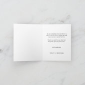 Minimalistisches Add Foto Modernes Hochzeitsszenar Dankeskarte (Innenseite)