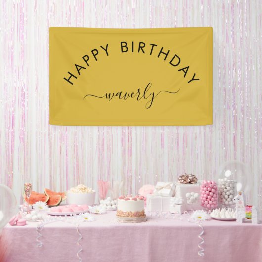 Minimalistisches Alles Gute zum Geburtstag Klassis Banner (Party)