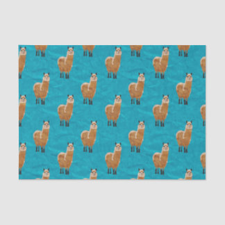 Minimalistisches Alpaca Design Tissue Paper Seidenpapier