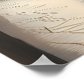 Minimalistisches Amsterdam City Skyline Wall Art P Poster (Ecke)