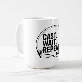 Minimalistisches Angel-T-Shirt - Einfacher Outdoor Kaffeetasse