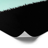Minimalistisches Anime-Mädchen Poster (Ecke)
