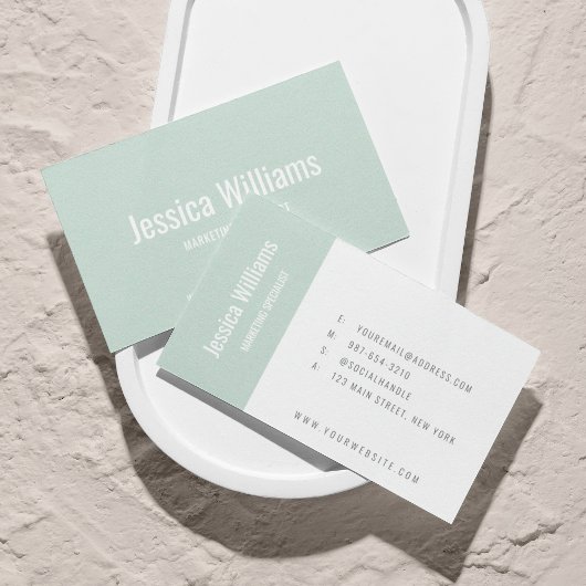 Minimalistisches anpassbares professionelles Paste Visitenkarte