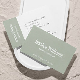 Minimalistisches anpassbares professionelles Salbe Visitenkarte