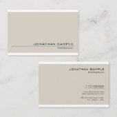 Minimalistisches, anspruchsvolles Design Modernes, Visitenkarte (Vorne/Hinten)