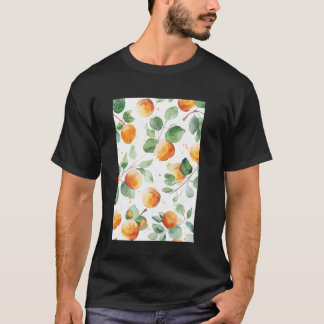 Minimalistisches Apricot-Muster Art T-Shirt