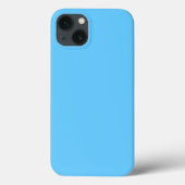 Minimalistisches Aqua Blue Case-Mate iPhone Hülle (Rückseite)
