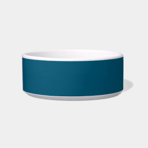Minimalistisches aquamarin-blauer schlichter Keram Napf