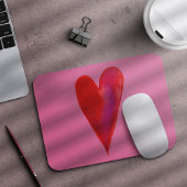 Minimalistisches Aquarellherz Mousepad