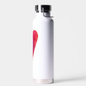Minimalistisches Aquarellherz Trinkflasche (Links)