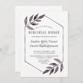 Minimalistisches Aquarelltinte Folio Probe Abendes Einladung (Vorne/Hinten)